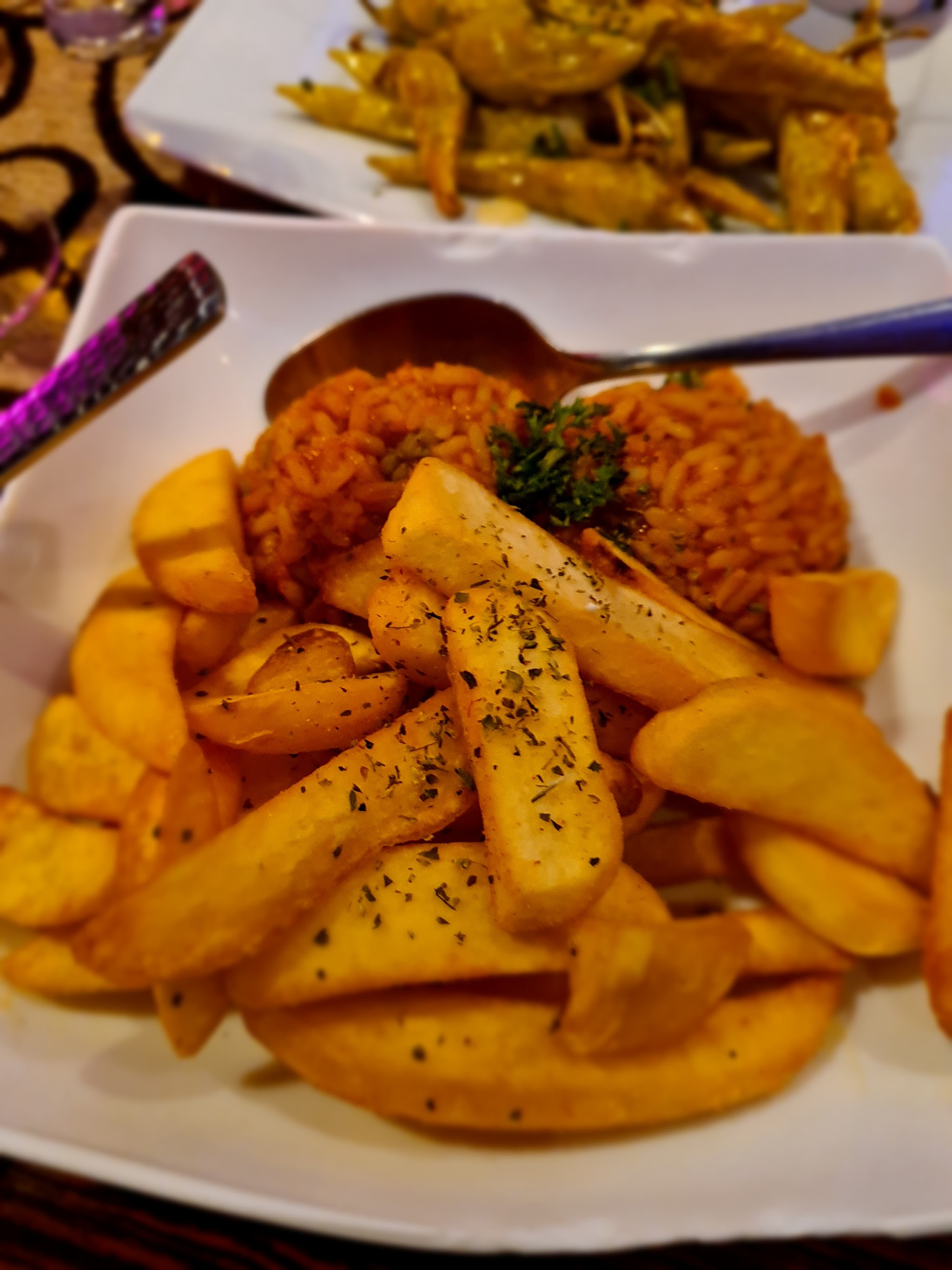Aardappelgerecht met rijst